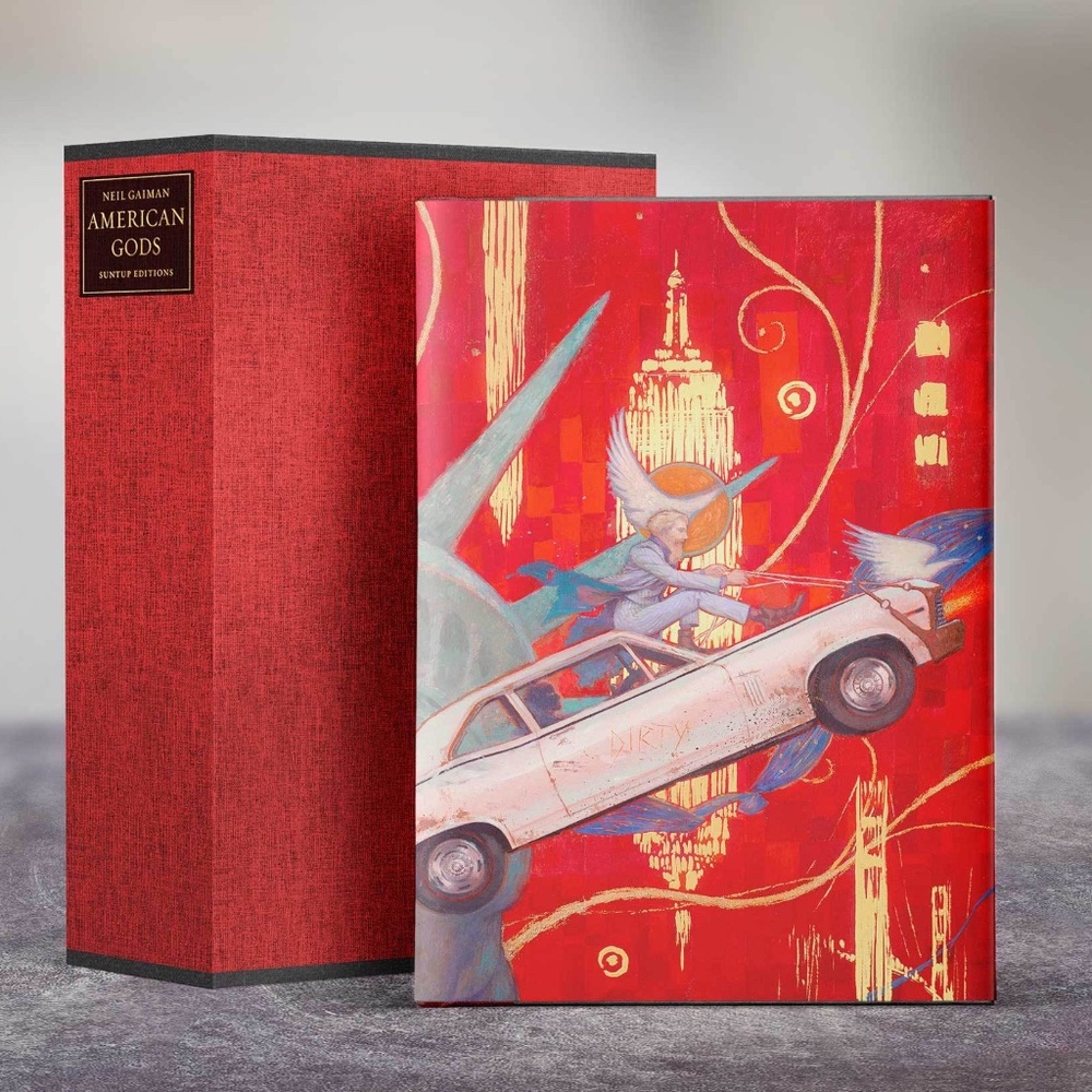 AMERICAN GODS Classic Edition Suntup Signed by Neil Gaiman/Yoann Lossel